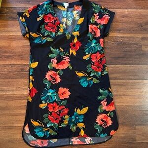 a new day Black Floral High Low Dress